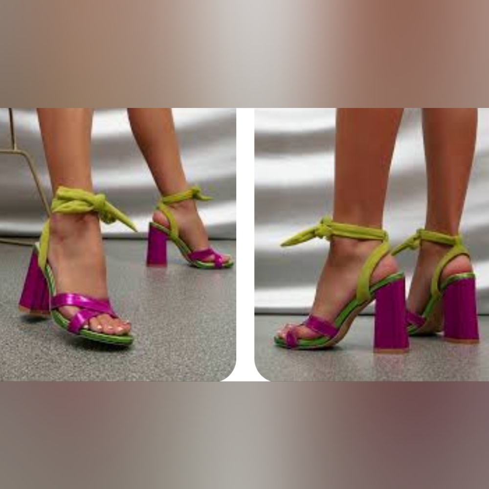 Color Block heels, sz 38